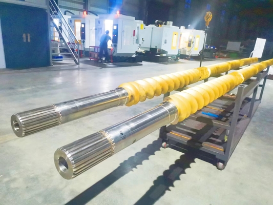 Modell 62 Verschleißbeständigkeit Involute Spline Kunststoff Extruder Schraubkomponenten für Erdöl