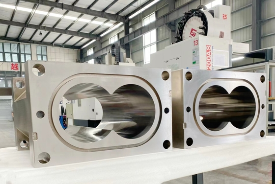 Doppelschneckenextruder-Zylindersegmente, Ersatzteile für Doppelschneckenextruder für die petrochemische Industrie