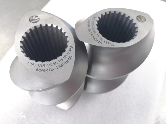 Modell 223 41CrAlMo7 38CrMoAl Twin Screw Counter Rotating Extruder für Erdöl und Leistung