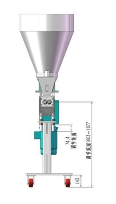 PP-ABS-Schraubschrauber-Twin-Schraub-Extruder-Seitenzufuhrer KY75/65 Typ 300 Rpm Ausgangsschraubgeschwindigkeit