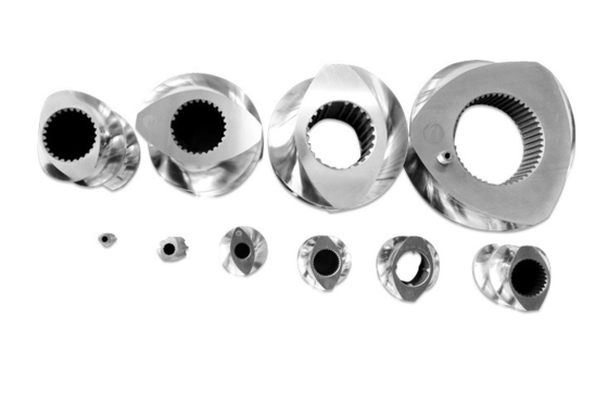 Modell 223 41CrAlMo7 38CrMoAl Twin Screw Counter Rotating Extruder für Erdöl und Leistung
