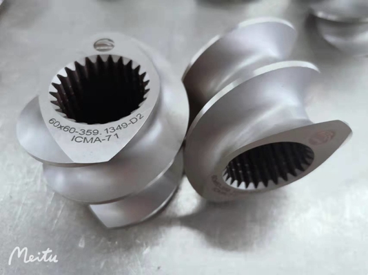 Modell 62 Verschleißbeständigkeit Involute Spline Kunststoff Extruder Schraubkomponenten für Erdöl