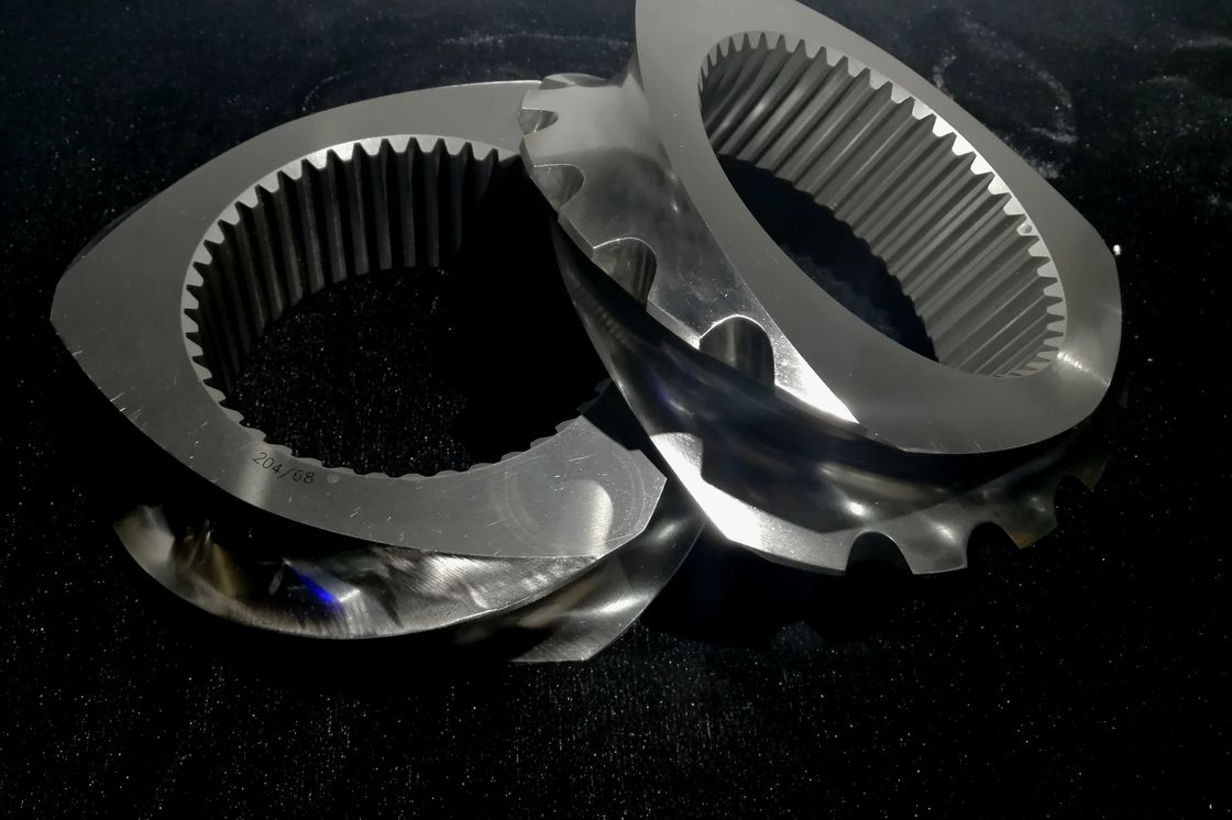 ISO9001 2015 zertifizierte zweischraubende Extruder-Ersatzteile für Sandstrahlen und Polieren